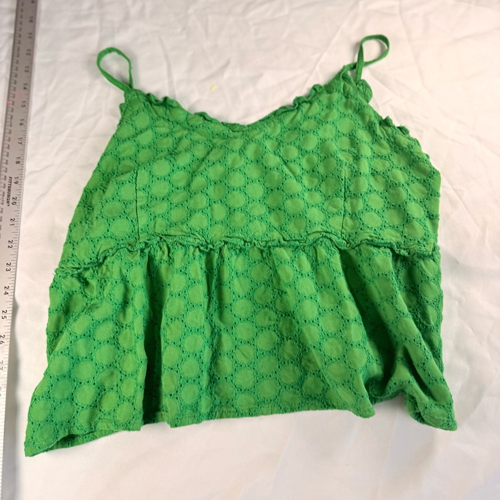 Chic Green Lace Blouse
